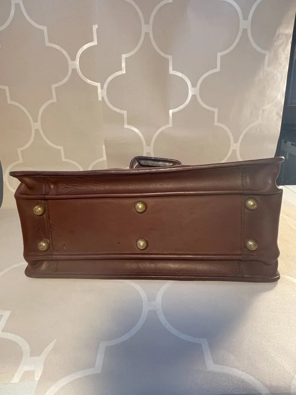 Vintage Coach 0469-301 Doctor Bag Briefcase British Tan Leather USA